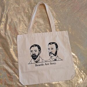 Beards Are Sexy Cream Tote Bag